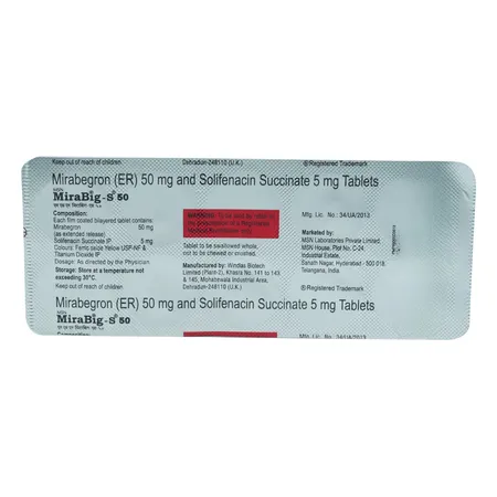 Mirabig-S 50 Tablet 10's