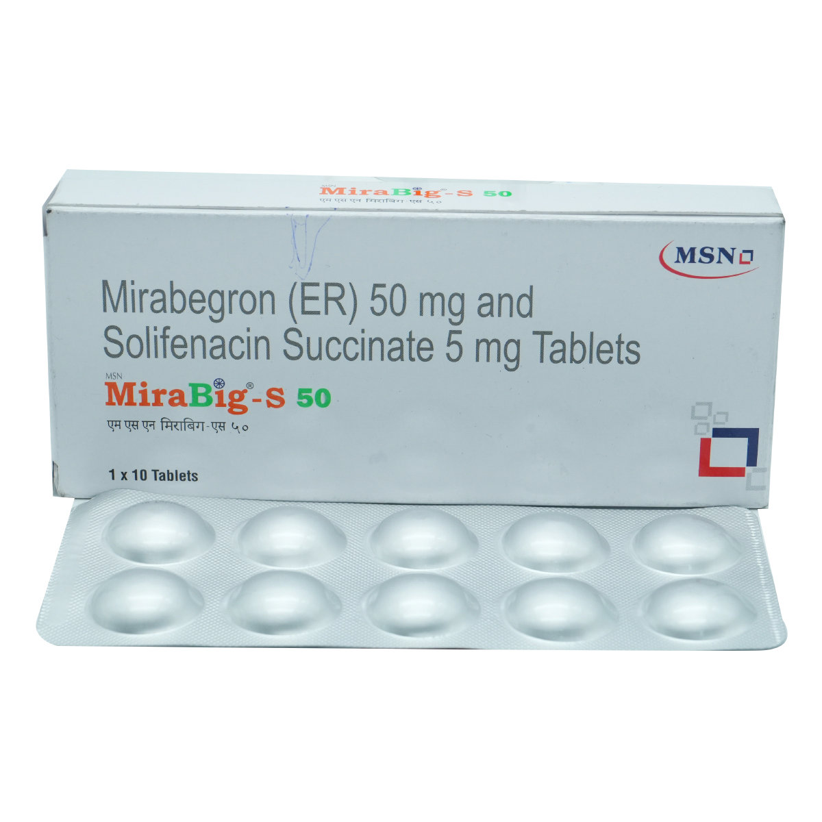 Mirabig-S 50 Tablet 10's, Pack of 10 Mirabig-S 50 Tablet 10's, Pack of 10