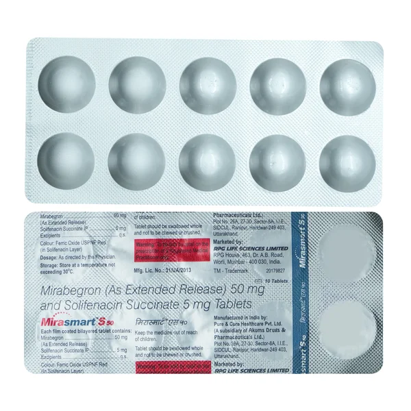 Mirasmart S 50 Tablet 10's