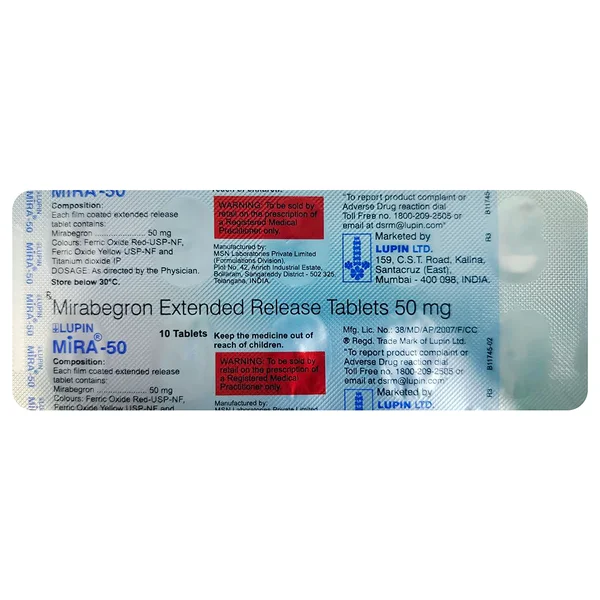 Mira-50 Tablet 10's