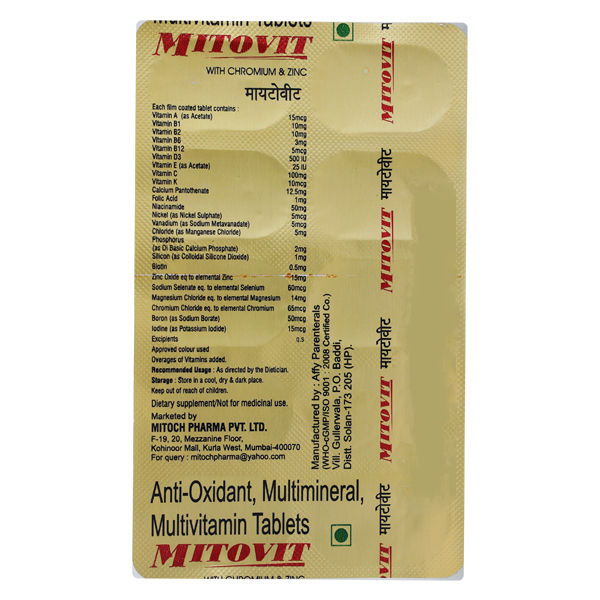 Buy Mitovit Tablet 10's Online