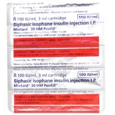 Mixtard 30 HM 100IU/ml Penfill 3 ml, Pack of 1 INJECTION