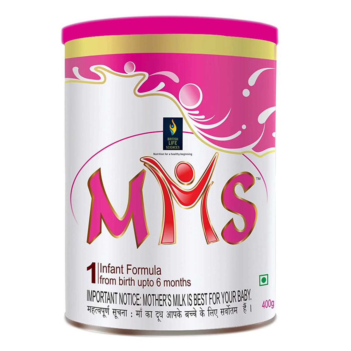 MMS Stage 1 Infant Formula Powder, 400 gm, Pack of 1 