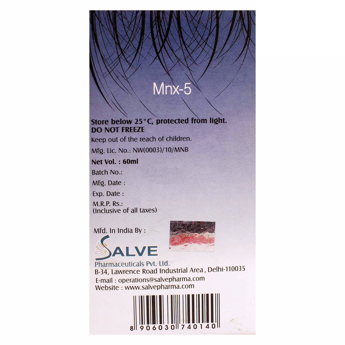 Mnx-5 Solution 60 ml, Pack of 1 SOLUTION Mnx-5 Solution 60 ml, Pack of 1 SOLUTION