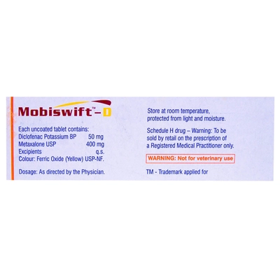 Mobiswift-D Tablet 10's, Pack of 10 TABLETS