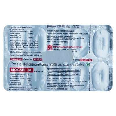 Mocar AL Tablet 10's, Pack of 10 TABLETS