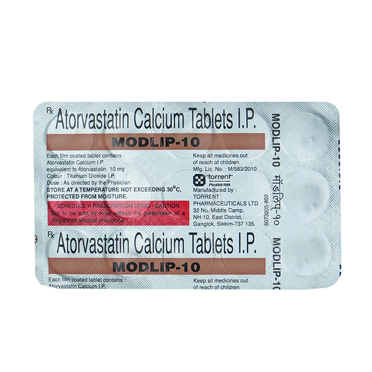 Modlip 10 Tablet 15's, Pack of 15 TabletS Modlip 10 Tablet 15's, Pack of 15 TabletS