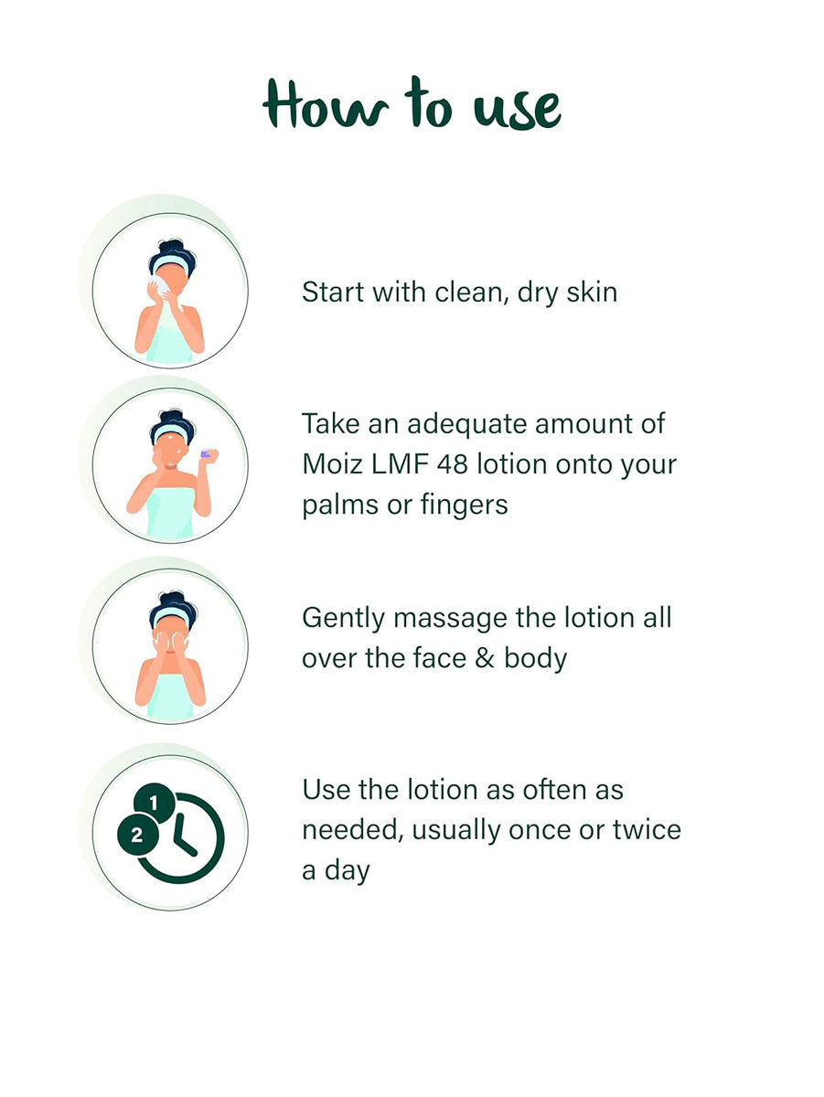 Moiz Lmf48 Face & Body Lotion 200 ml, Pack of 1 Moiz Lmf48 Face & Body Lotion 200 ml, Pack of 1