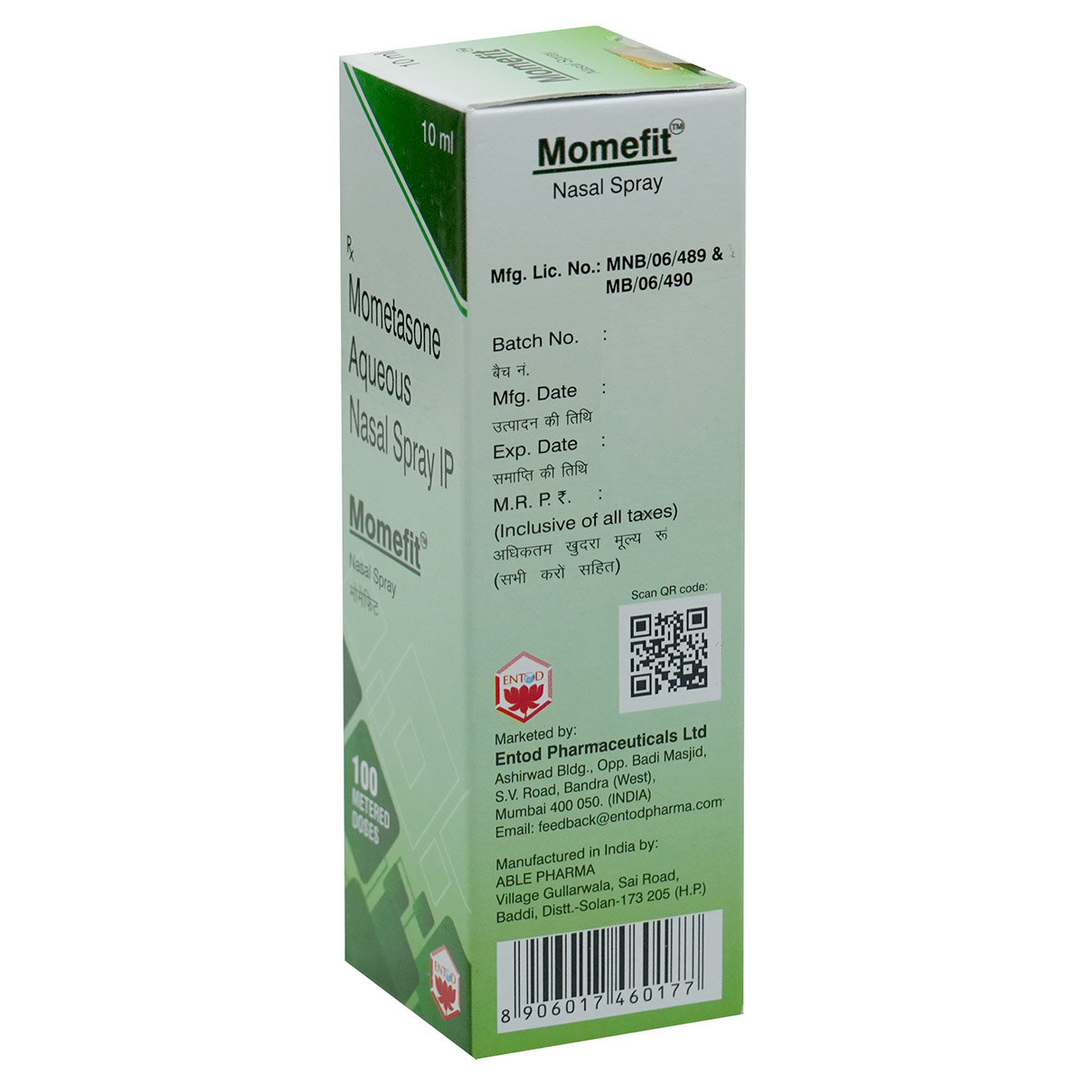 Momefit Nasal Spray 10 ml, Pack of 1 Nasal Spray Momefit Nasal Spray 10 ml, Pack of 1 Nasal Spray