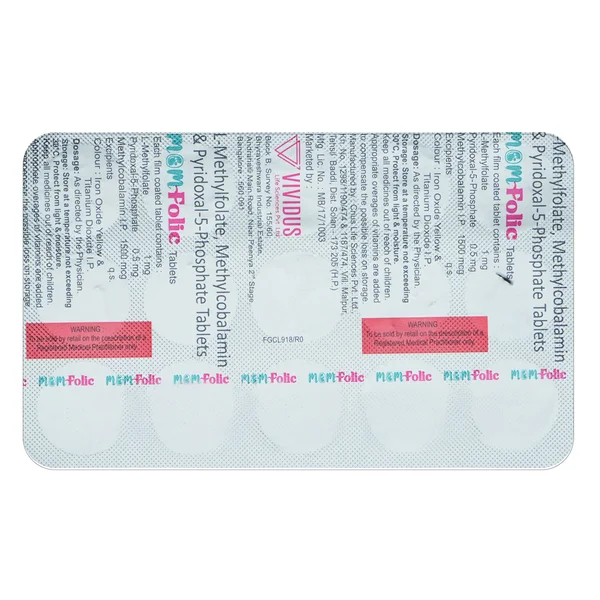 Mom-Folic Tablet 15's, Pack of 15