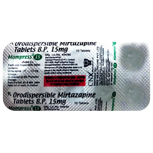 Mompress 15 Tablet 10's, Pack of 10 TabletS