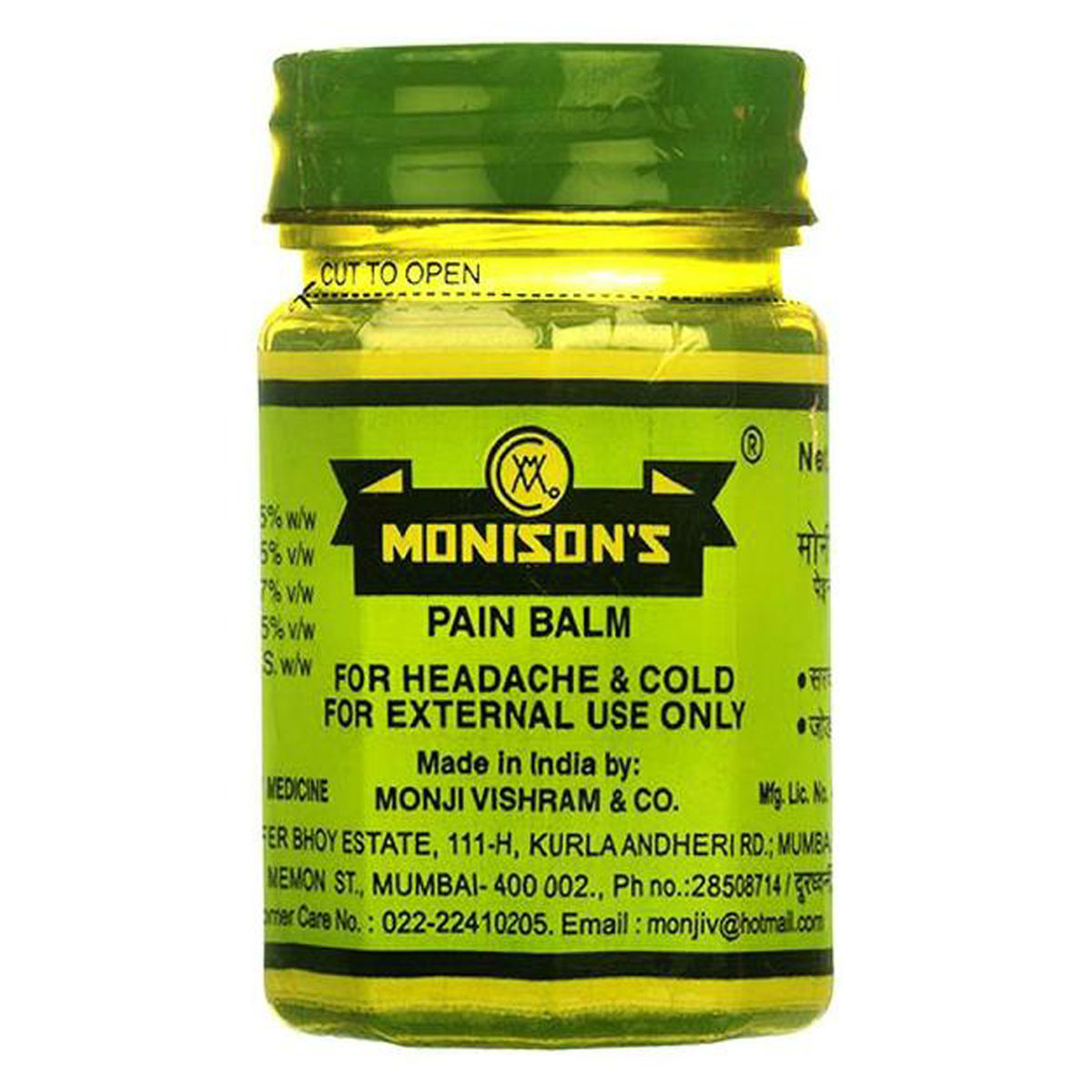 Buy Monison's Pain Balm, 45 gm Online