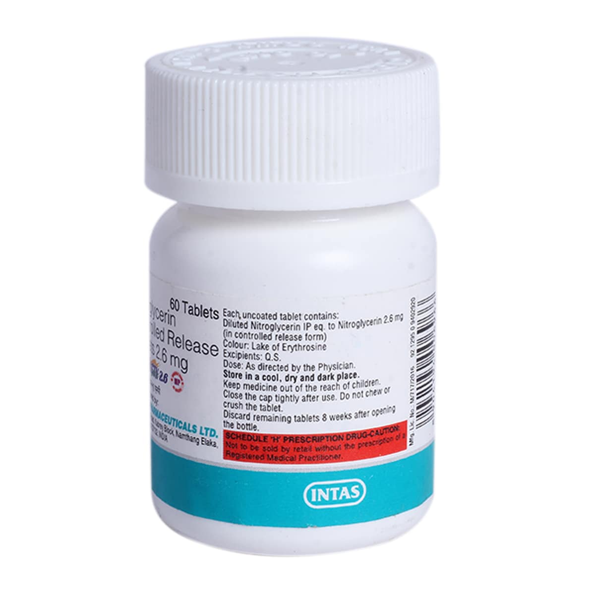 Monit GTN 2.6 mg Tablet 60's, Pack of 1 Tablet Monit GTN 2.6 mg Tablet 60's, Pack of 1 Tablet