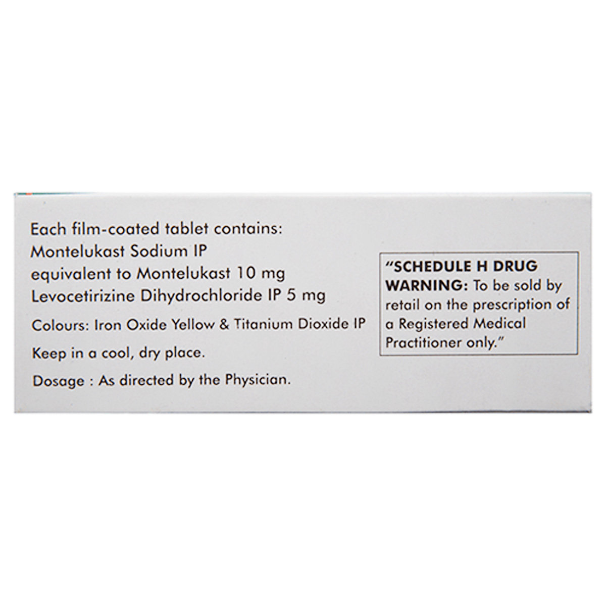 Montral Tablet 10's, Pack of 10 TABLETS Montral Tablet 10's, Pack of 10 TABLETS