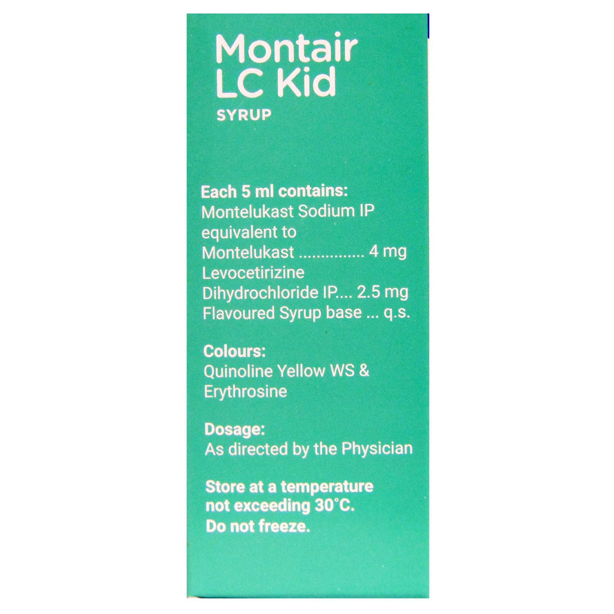 Montair Lc Kid Syrup Dosage For 4 Year Old Montair LC Kid Syrup | Uses, Side Effects, Price | Apollo Pharmacy