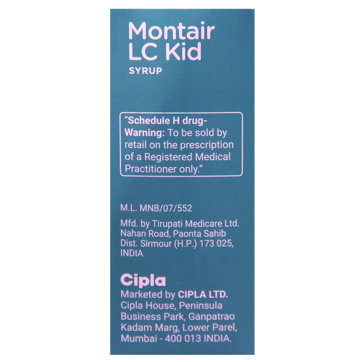 Montair Lc Kid Syrup Dosage For 4 Year Old Montair LC Kid Syrup | Uses, Side Effects, Price | Apollo Pharmacy