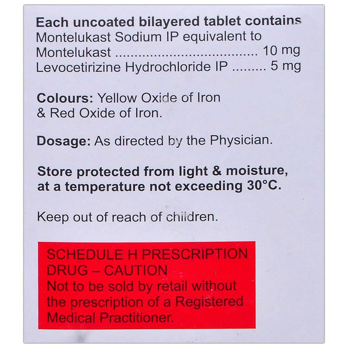 Montair-LC Tablet 15's, Pack of 15 TABLETS Montair-LC Tablet 15's, Pack of 15 TABLETS