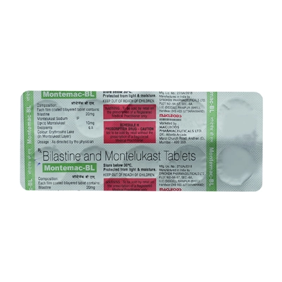 Montemac BL Tablet 10's, Pack of 10 TABLETS