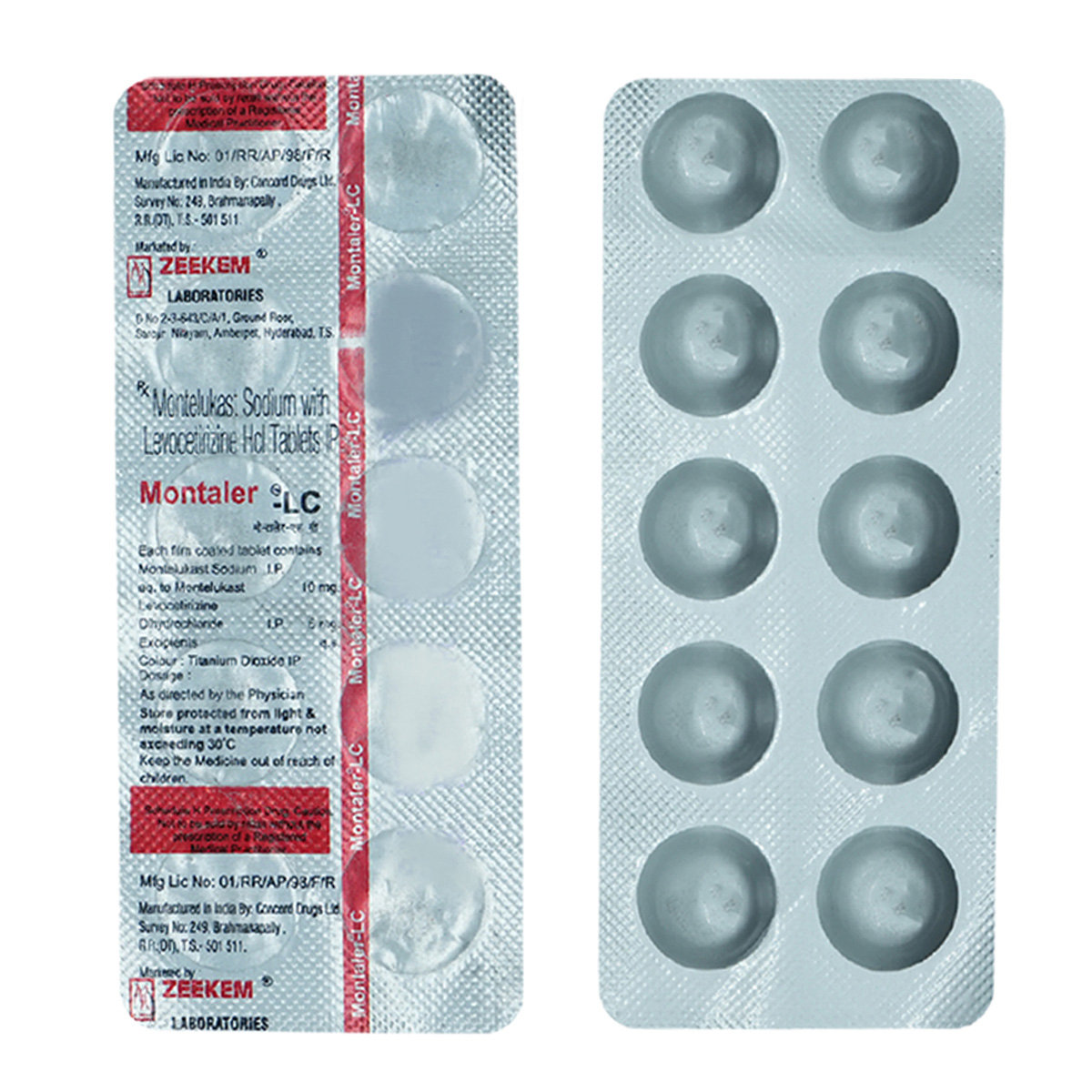Montaler-LC Tablet 10's, Pack of 10 TABLETS Montaler-LC Tablet 10's, Pack of 10 TABLETS