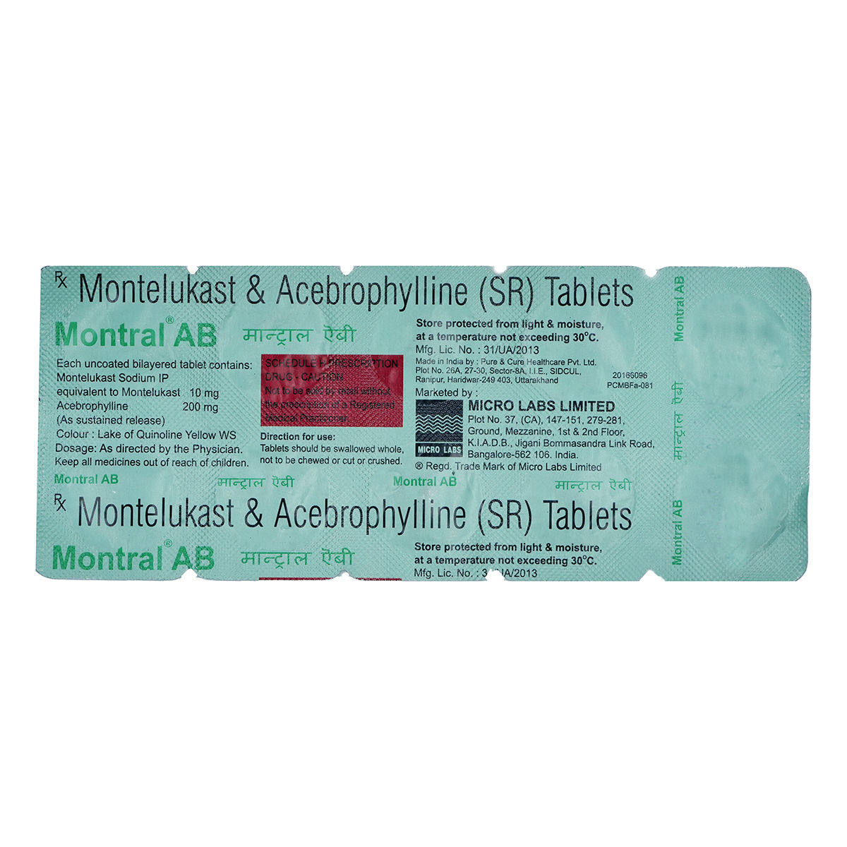 Buy Montral AB Tablet 10's Online