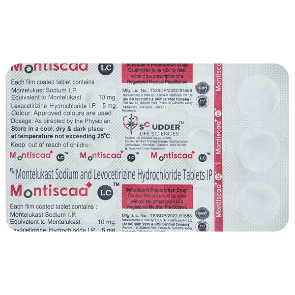 Montiscaa LC Tablet 15's