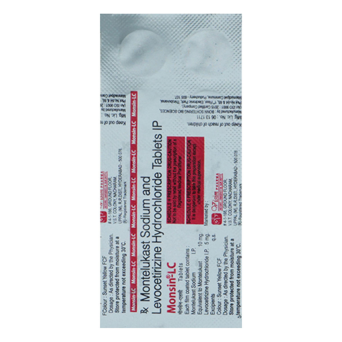 Monsin-LC Tablet | Uses, Side Effects, Price | Apollo Pharmacy