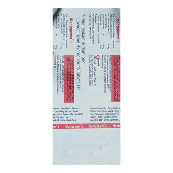 Montepower-L Tablet 10's, Pack of 10 TabletS