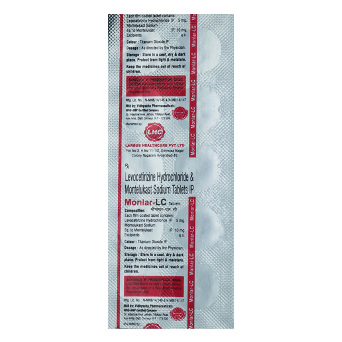 Monlar-LC Tablet 10's, Pack of 10 TabletS Monlar-LC Tablet 10's, Pack of 10 TabletS
