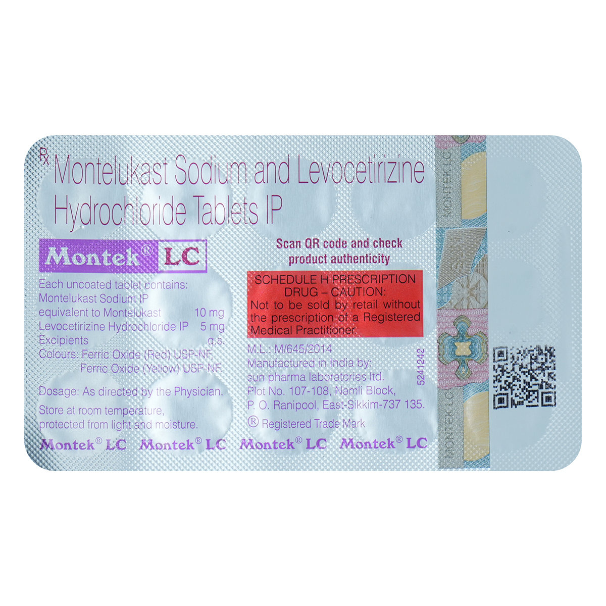 Montek LC Tablet 15's, Pack of 15 TabletS Montek LC Tablet 15's, Pack of 15 TabletS