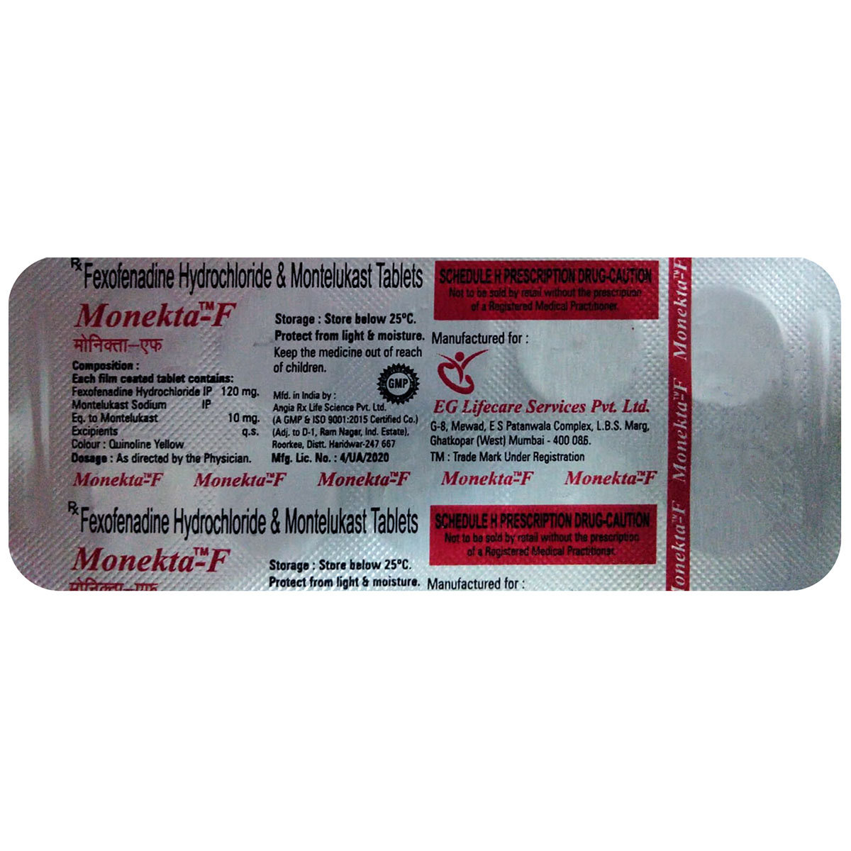 Monekta-F Tablet 10's, Pack of 10 TABLETS Monekta-F Tablet 10's, Pack of 10 TABLETS