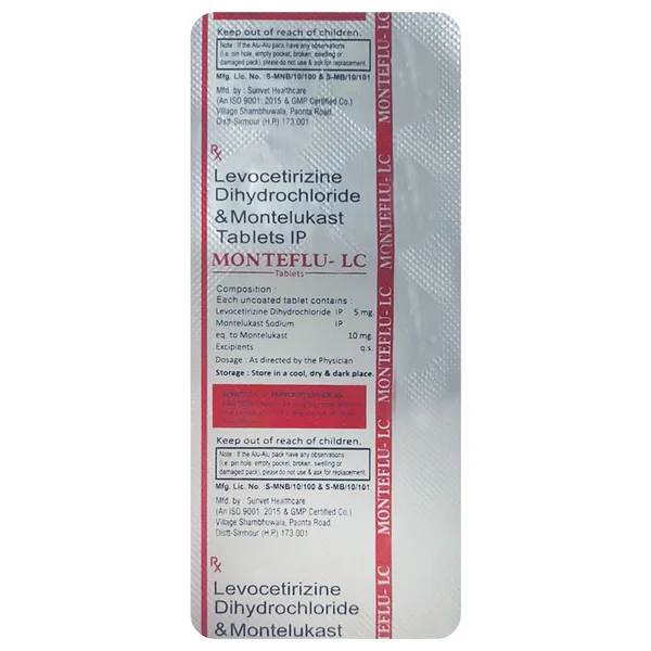 Monteflu-LC Tablet 10's