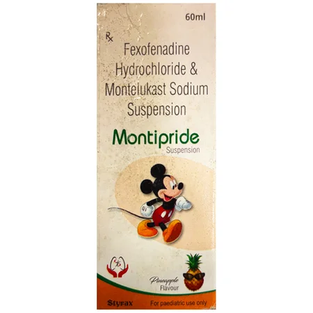 Montipride Paediatric Pineapple Flavour Oral Suspension 60 ml