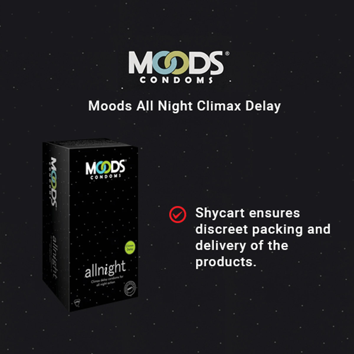 Moods Allnight Climax Delay Condoms, 3 Count, Pack of 1 Moods Allnight Climax Delay Condoms, 3 Count, Pack of 1