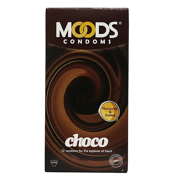 Moods Choco Flavour Condoms, 12 Count, Pack of 1