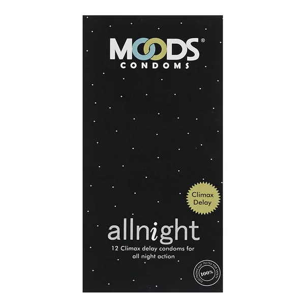 Moods All Night Condoms, 12 Count, Pack of 1