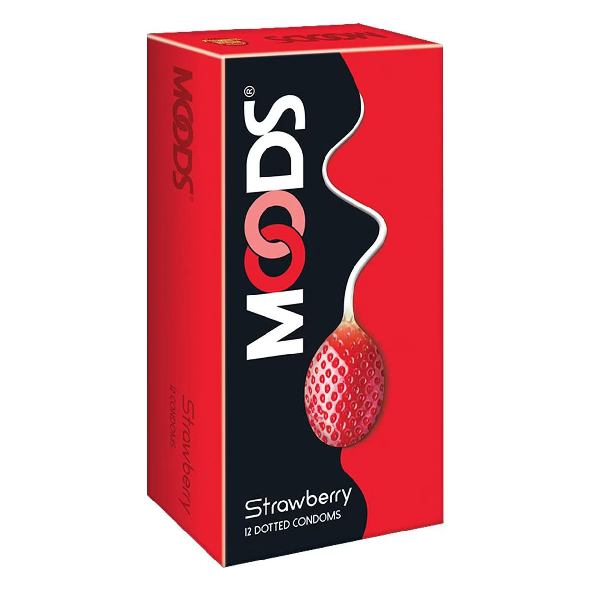 Buy Moods Strawberry Flavour Condoms, 12 Count Online