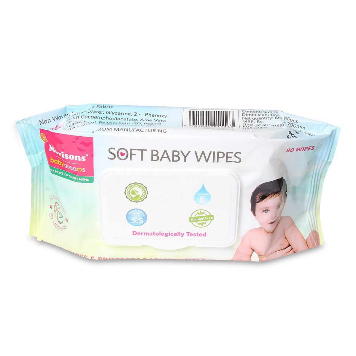 Morisons Soft Baby Wipes, 80 Count Price, Uses, Side Effects