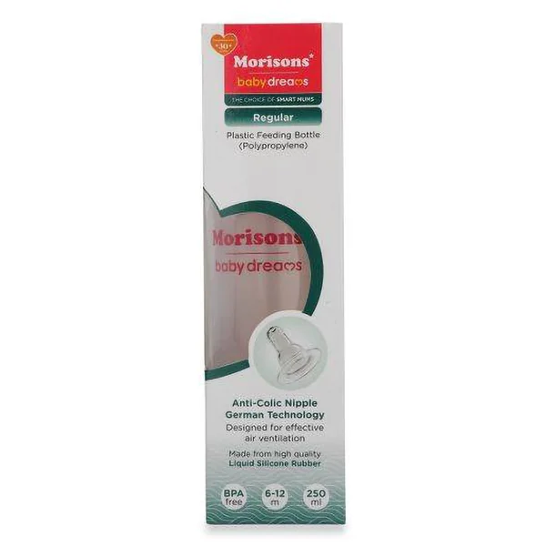 Morrison Regular Feeding Bottle Medium, 250 ml, Pack of 1