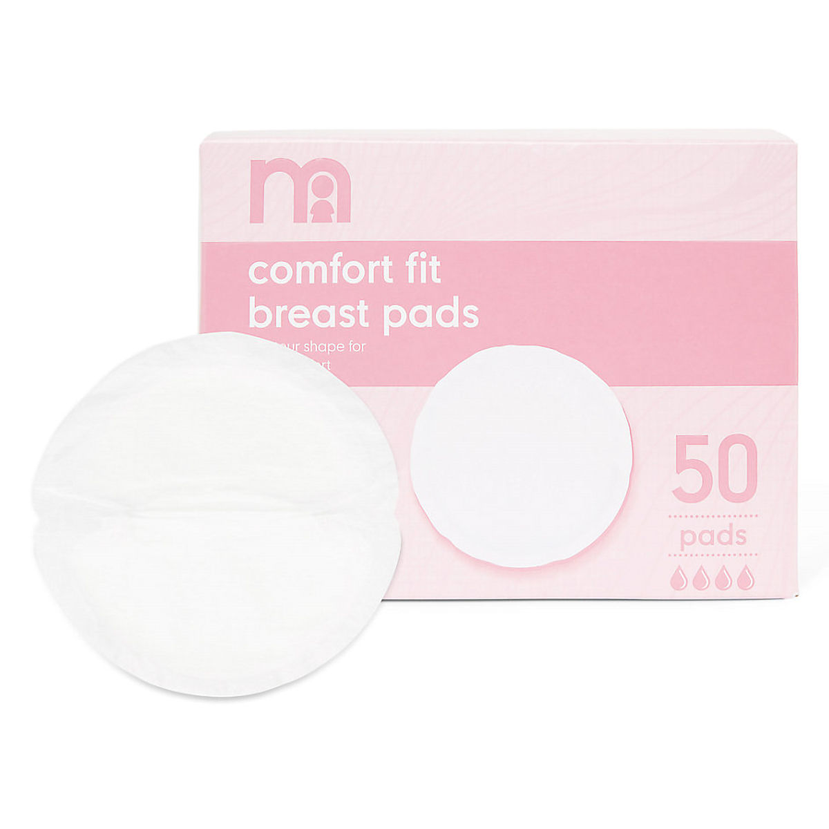Buy Mothercare Comfort Fit Breast Pads, 50 Count Online