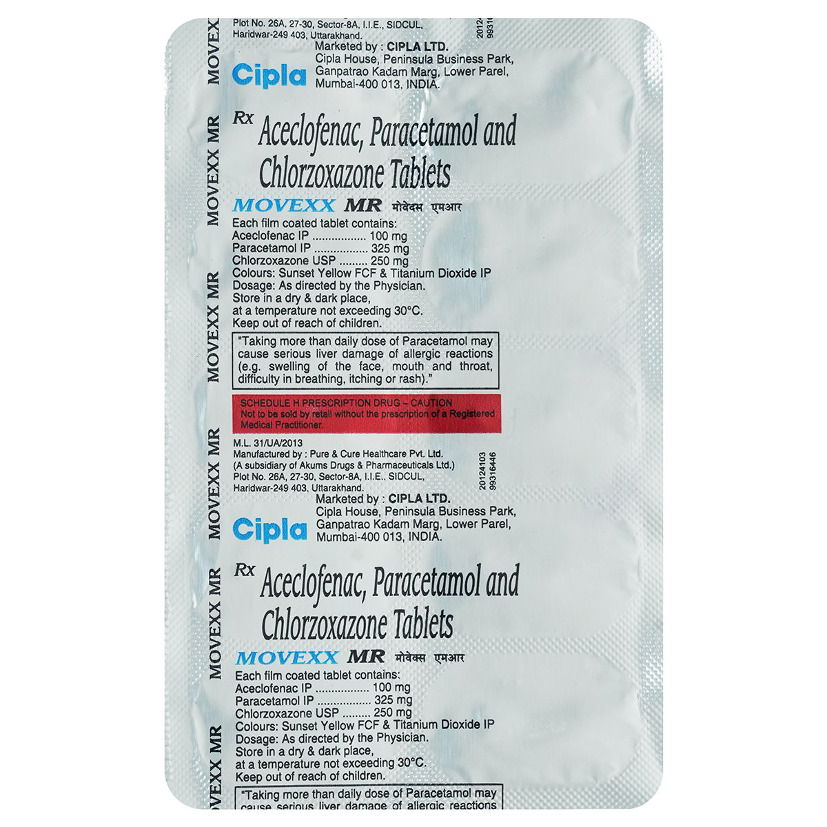 Movexx MR Tablet 10's, Pack of 10 TABLETS Movexx MR Tablet 10's, Pack of 10 TABLETS