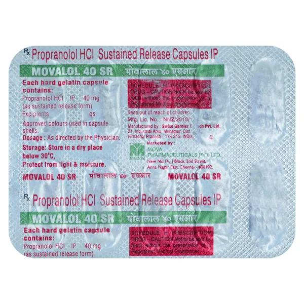 Movalol 40 SR Capsule 10's, Pack of 10 CapsuleS