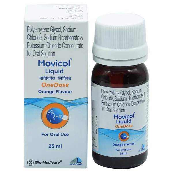Movicol Liquid One Dose Orange Flavour Oral Solution 25 ml, Pack of 1 Oral Solution