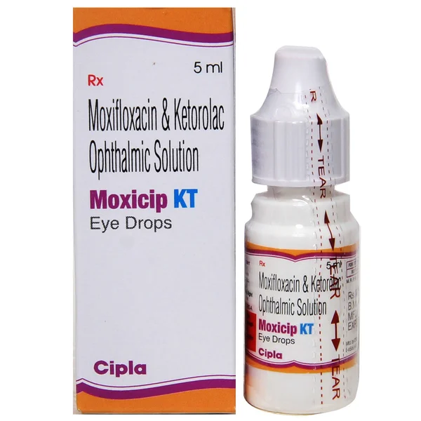 Moxicip KT Eye Drops 5 ml, Pack of 1 EYE DROPS