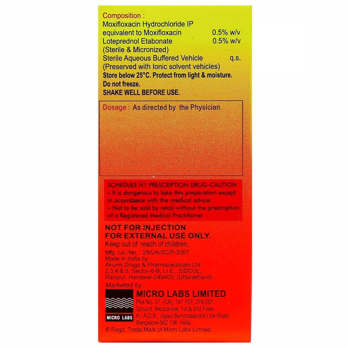 Moxigram LX Eye Drop 5 ml, Pack of 1 Eye Drops Moxigram LX Eye Drop 5 ml, Pack of 1 Eye Drops