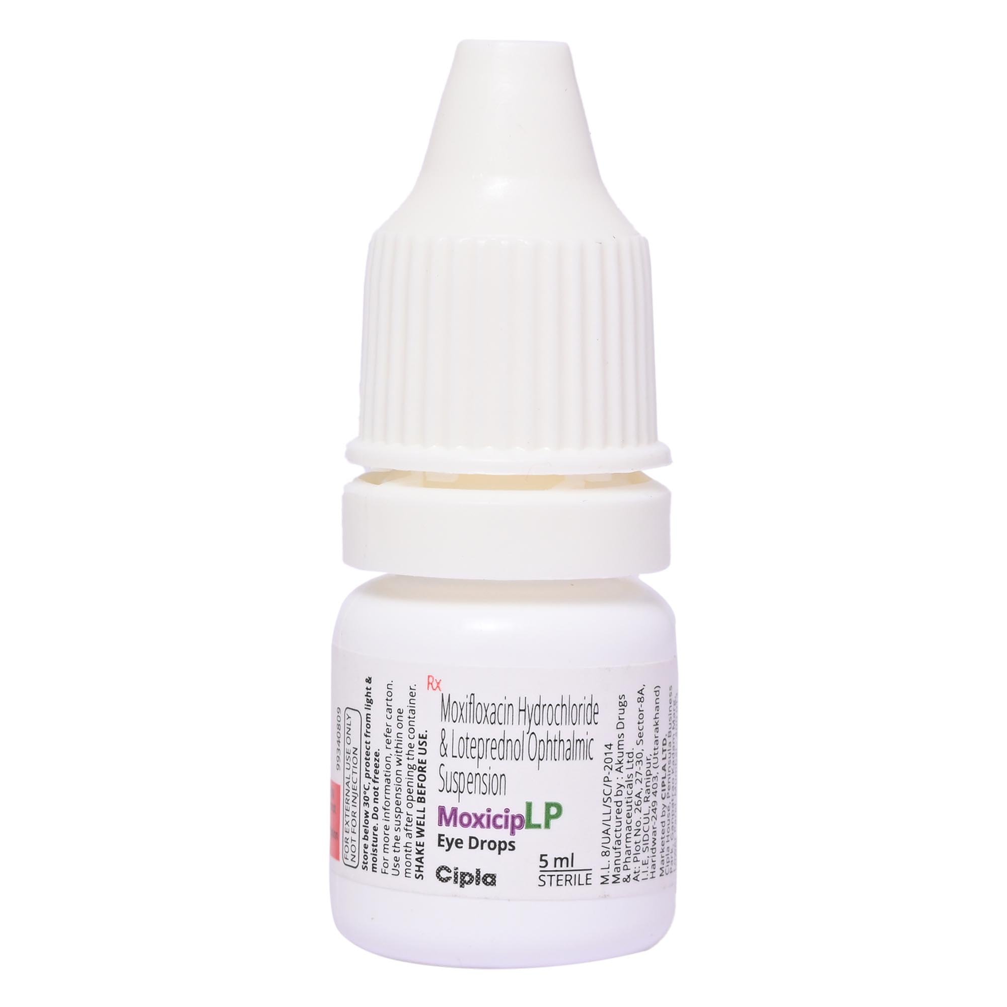 Moxicip LP Eye Drops 5 ml, Pack of 1 Eye Drops Moxicip LP Eye Drops 5 ml, Pack of 1 Eye Drops