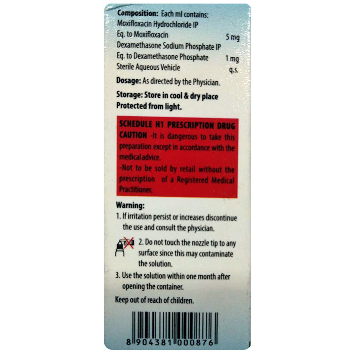 Moxiflag-D Eye Drops 5 ml, Pack of 1 Eye Drops Moxiflag-D Eye Drops 5 ml, Pack of 1 Eye Drops