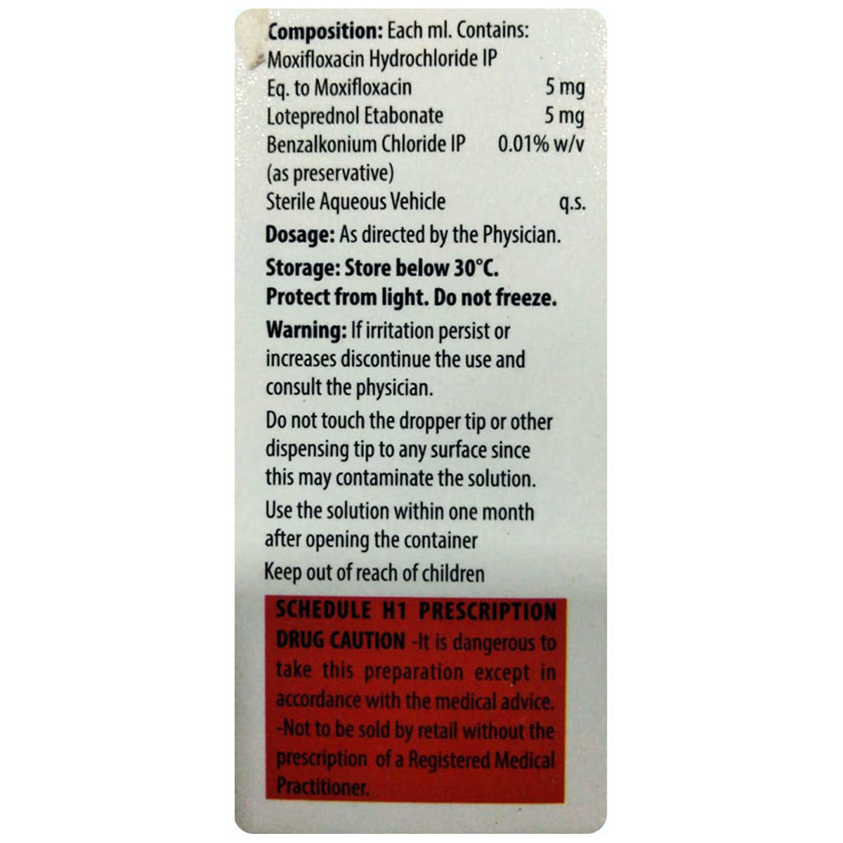 Moxiflag-Lp Eye Drops 5 ml, Pack of 1 Eye Drops Moxiflag-Lp Eye Drops 5 ml, Pack of 1 Eye Drops