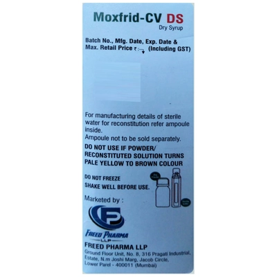 Moxfrid-CV DS Paediatric Dry Syrup 30 ml, Pack of 1 DRY SYRUP