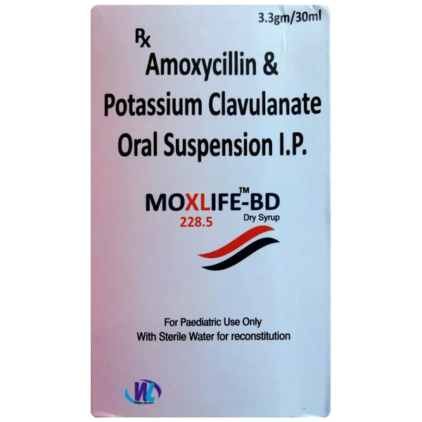 Moxlife-BD 228.5 Paediatric Dry Syrup 30 ml, Pack of 1 DRY SYRUP