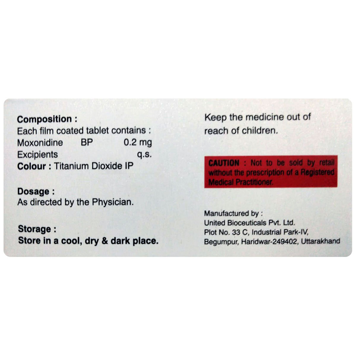 Moxinigen-0.2 Tablet 10's, Pack of 10 TabletS Moxinigen-0.2 Tablet 10's, Pack of 10 TabletS